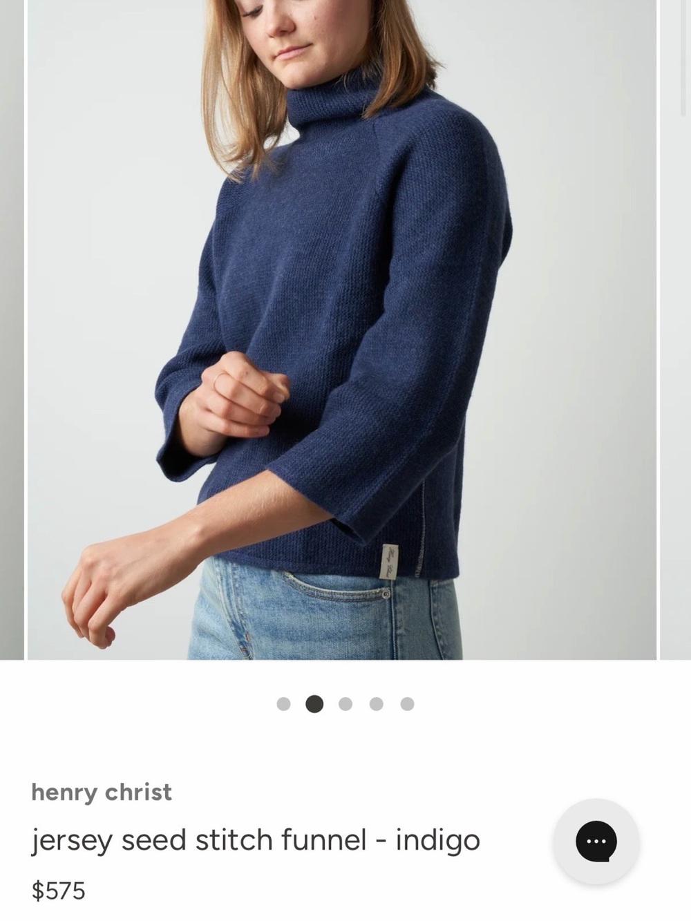 Henry Christ seed stitch sweater